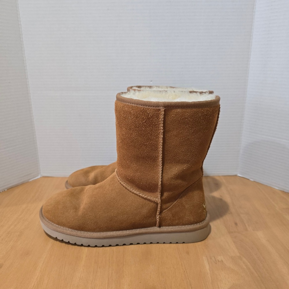 Koolaburra by UGG Victoria Short Boots Women 9 Chestnut Suede